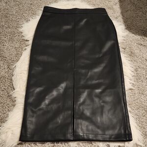 Loft Faux Leather Skirt